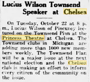 Princess Theatre - 23 Oct 1935 Article